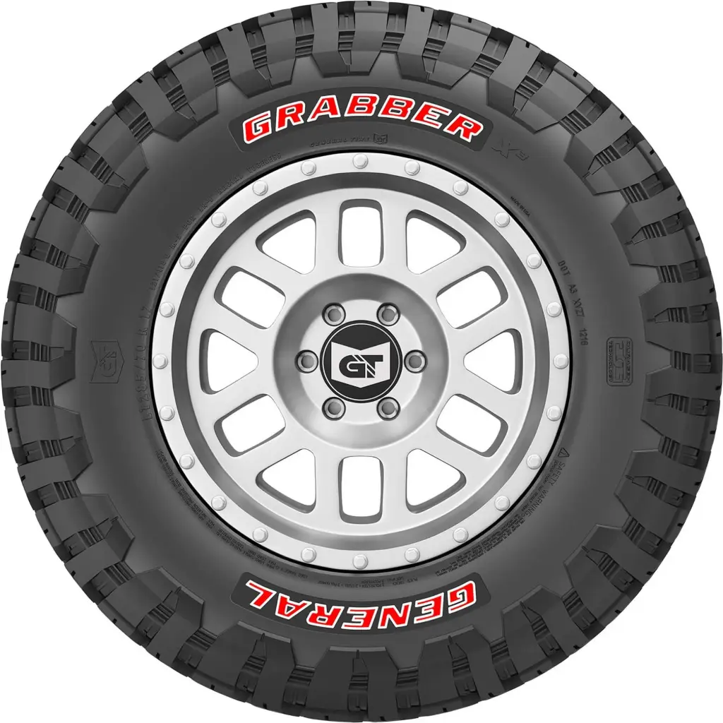 35X12.50R17 GENERAL GRABBER X3 LETRA ROJA 121Q