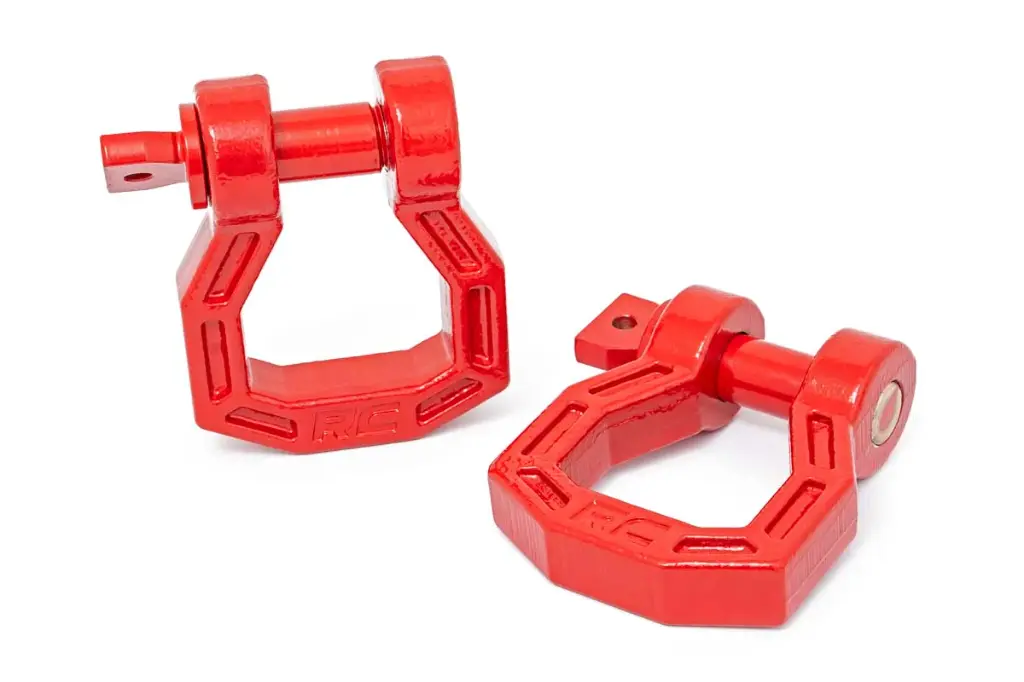 [RC27-RS119] GRILLETES FORJADOS ROJOS ROUGH COUNTRY RS119