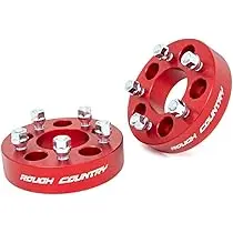 [RC22-1090RED] PAR ESPACIADORES DE RIN DE 1.5" PARA 5X114.3 PARA XJ TJ ROUGH COUNTRY 1090RED