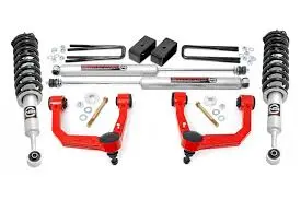 SUSPENSION KIT DE ELEVACION DE 3.5 PARA TACOMA 2005 - 2023 HORQUILLAS ROJAS (74531991, 501094, 74201ARED) 74231RED
