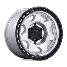 [BR17-6139-R1750295] RIN 17X8.5  6-139.7  CB 106.1 ET00 R1750295 SILVER MACHINED W/M-BLACK LIP VOYAGER