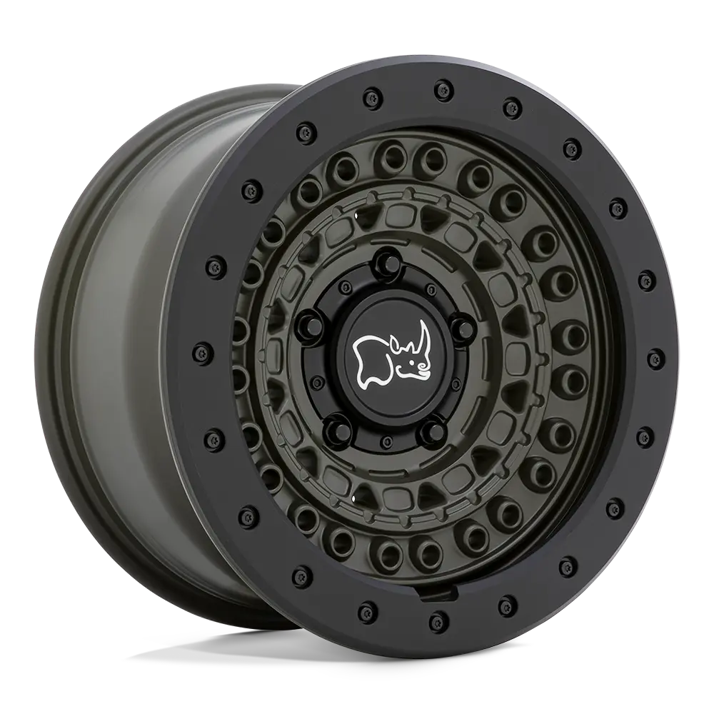 RIN BLACK RHINO 18X9  6-120  CB 67.1 ET10 BARRICADE OLIVE DRAB GREEN W/BLACK ROCK 