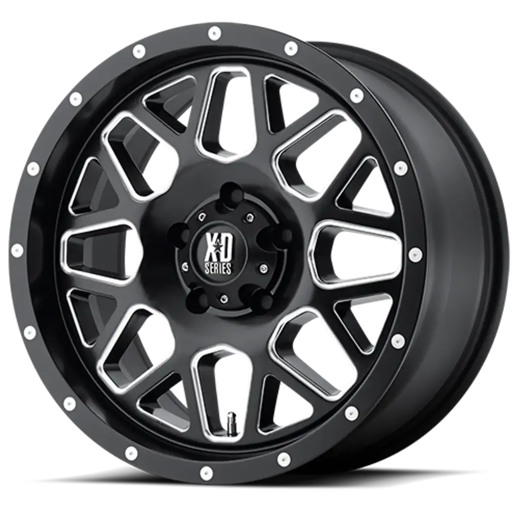 RIN XD 20X9.0  8-170  CB 125.5 ET18 XD820 SATIN BLACK MILLED