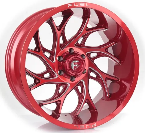 [FL24-6139-D742-RUNNER] RIN 24X14 6-139.7 CB 106.1 ET-75 FUEL D742-RUNNER CANDY RED MILLED