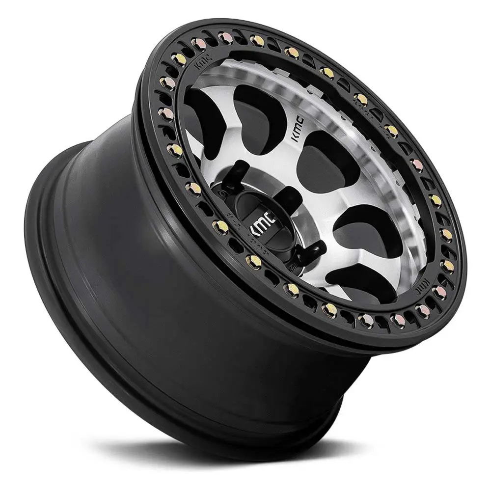 RIN 17X9 6135 CB 72.56 ET-12 KM237-RIOT MACH SATIN BLACK WINDOWS  & RING