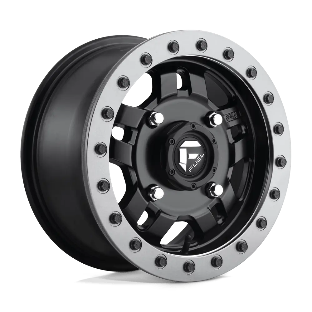 [FL15-4137-D917-ANZA] RIN FUEL 15X7 4-137 CB 110.2 ET13 D917-ANZA BL MATTE BLACK FUEL BEADLOCK