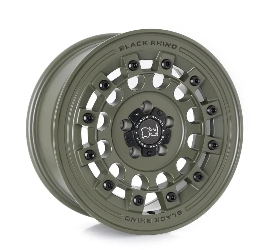 [BR17-5114-FUJIV] RIN 17X8 5X114.3  CB 72.56 ET20 FUJI OLIVE DRAB GREEN BLACK RHINO